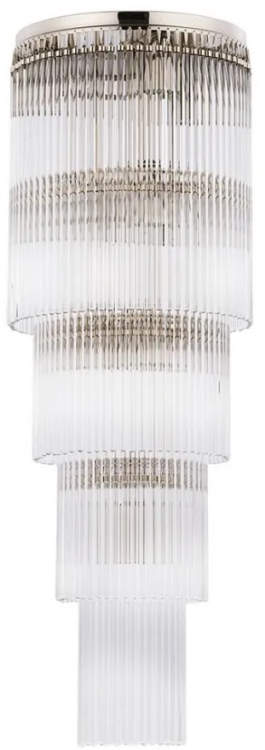 Lustra design LUX diametru 25cm din alama decorata cu sticla Filago