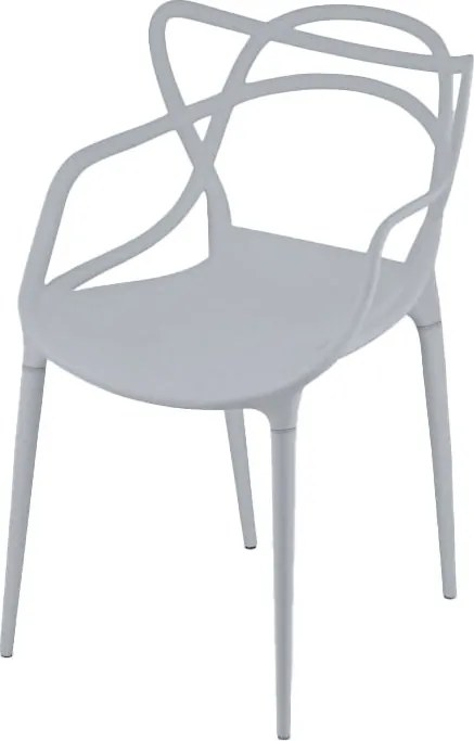 Set de gradina KATO SIRVON - 2 scaune si masa rotunda, negru/gri deschis