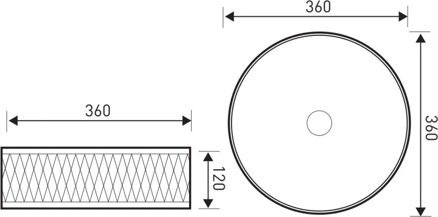 KR-704 chiuvetă cu design ceramic