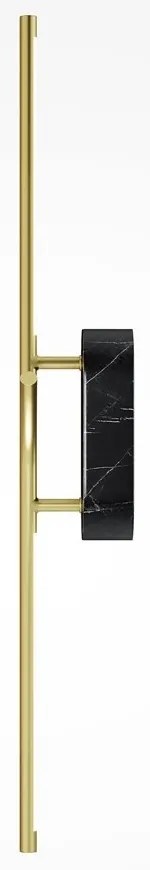Aplica LED ambientala design minimalist Renaissance negru/alama