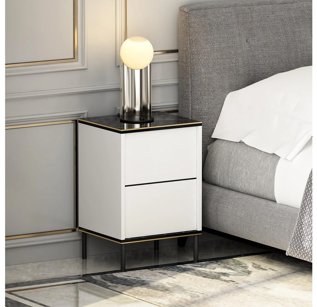 Noptieră Iris (Alb + Negru + Auriu). Promo -16%. 1088929
