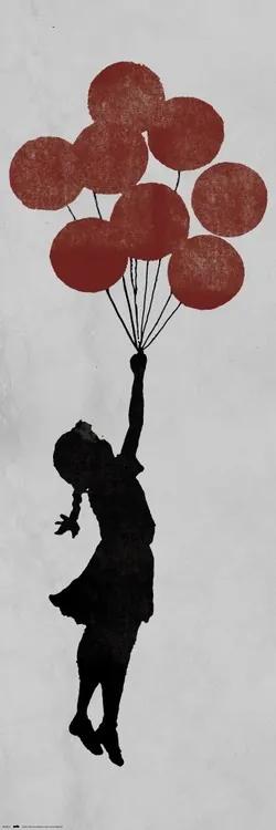 Poster Banksy - Girl Floating, (53 x 158 cm)
