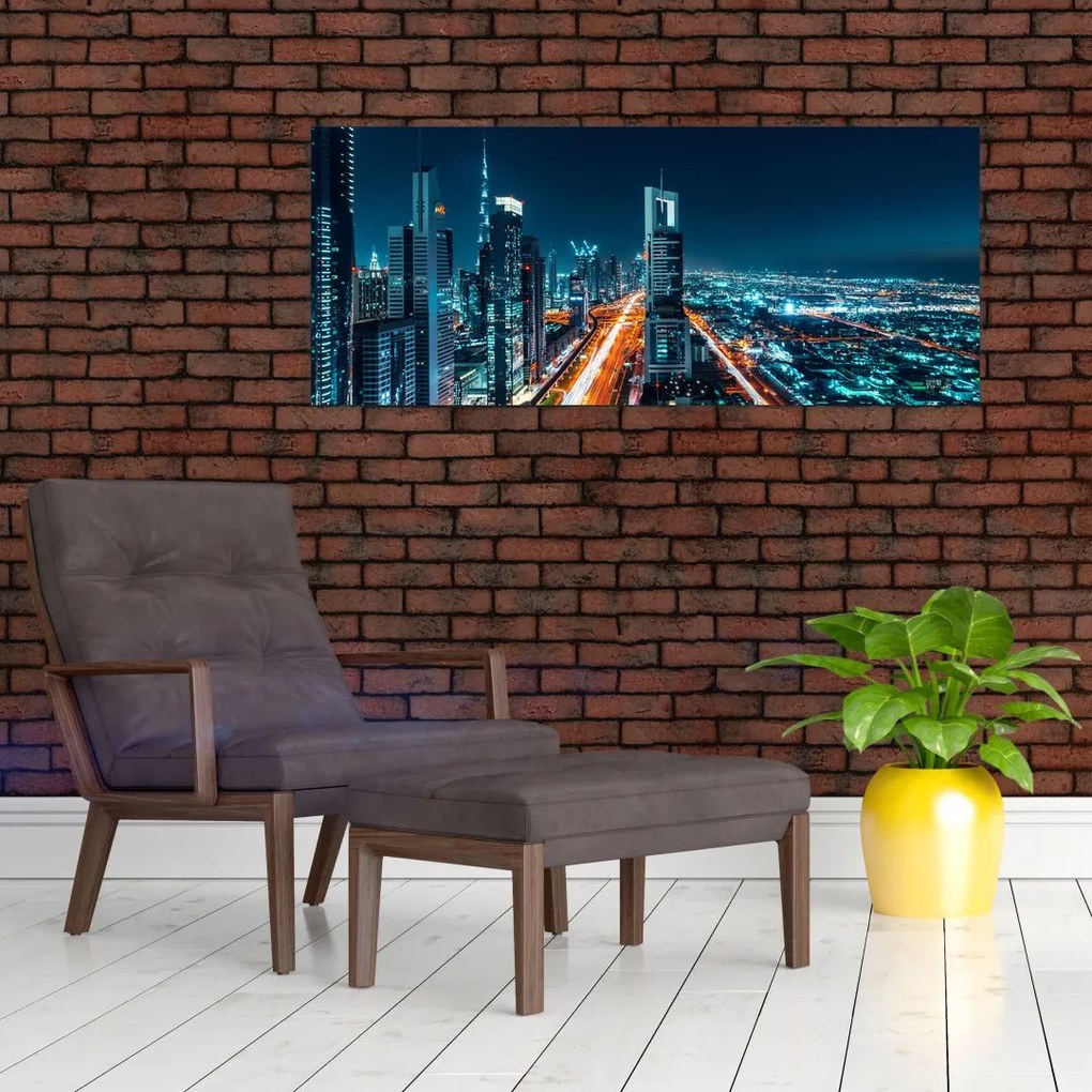 Tablou - Noaptea la Dubai (120x50 cm)