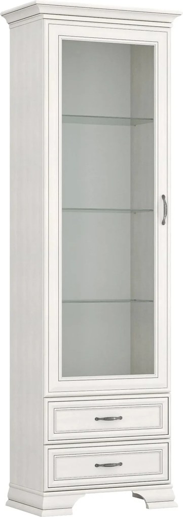 Vitrina TIFFANY II, grej, PAL laminat, 69x40x212 cm