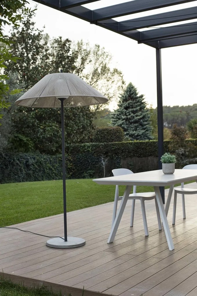 Lampa de podea iluminat exterior decorativ SAIGON 195/C100 gri/bej