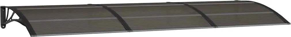 vidaXL Copertină de ușă, negru, 300x100 cm, policarbonat