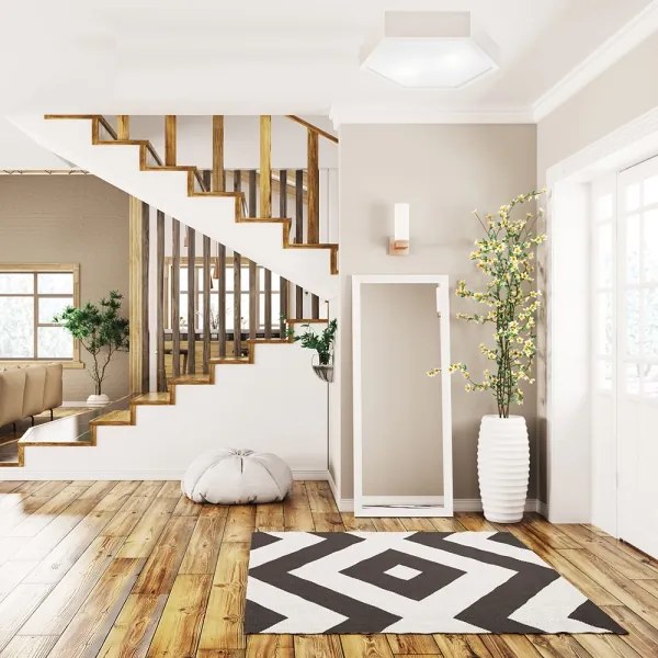 Plafonieră HEX 2xE27/60W/230V d. 43 cm alb pin