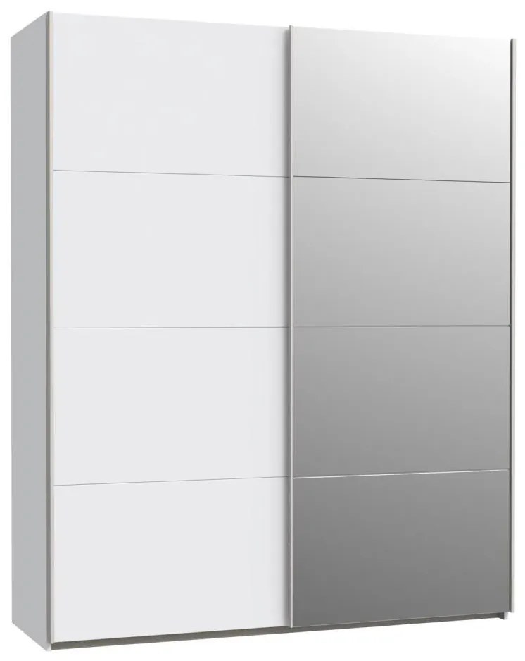 Șifonier cu oglindă KARO 170x210 cm, alb