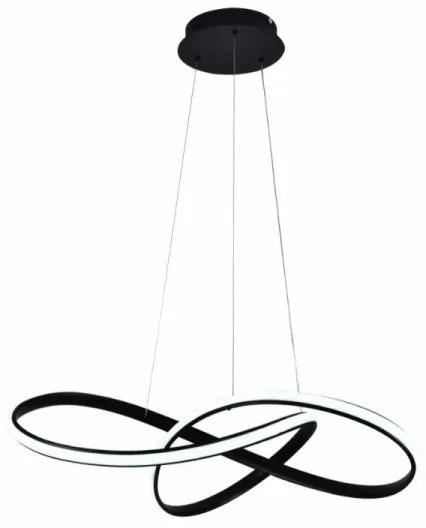 Lustră LED dimabilă pe cablu LED/70W/230V 3000-6500K negru + telecomandă