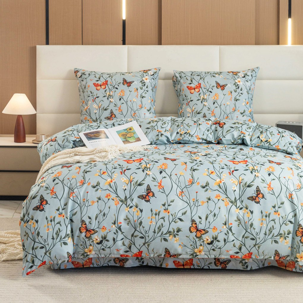 Lenjerie de pat din microfibra MONARCH WINGS  albastru deschis Dimensiune lenjerie de pat: 70 x 90 cm | 140 x 200 cm