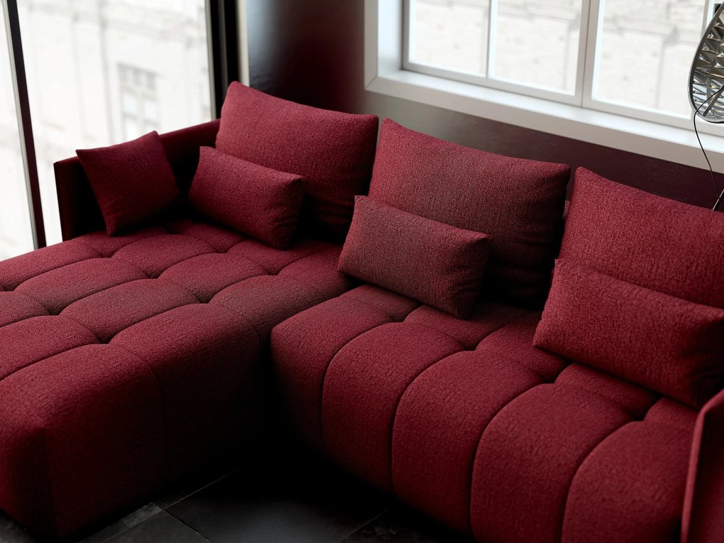 Colțar extensibil dumonde cu ladă de depozitare si sezut confortabil din spuma high-density, Malta Enjoy Winery 235x185 cm