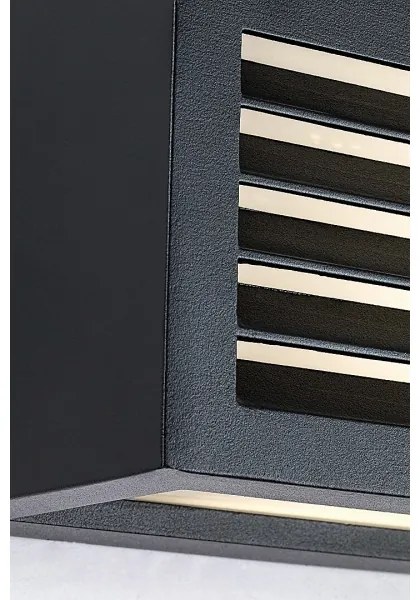 Aplică LED de exterior Rabalux 77100 LUBLIN LED/10W/230V IP54 negru