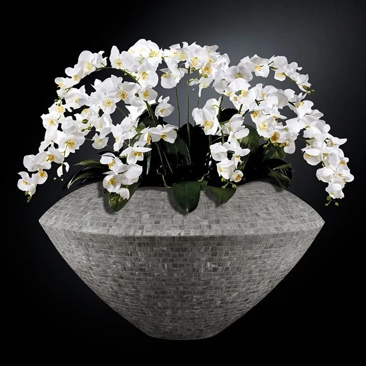 Aranjament floral mare VENEZIA MOSAICO BISAZZA, gri