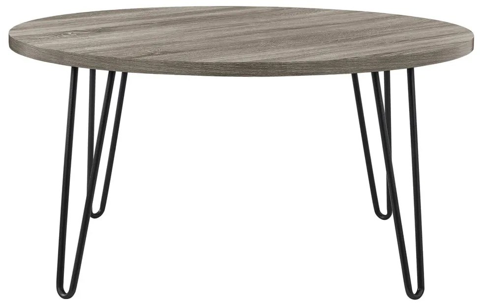 Măsuță auxiliară Støraa Owen, ø 90 cm, maro-gri