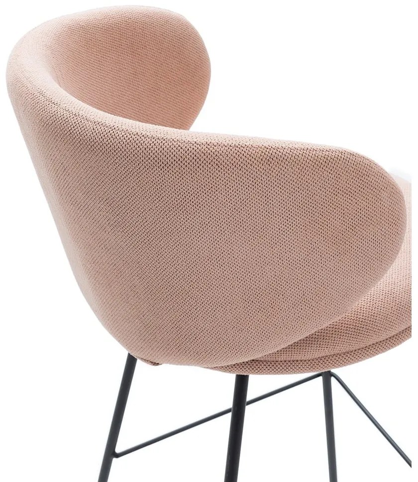 Scaune de bar roz-deschis 2 buc. (înălțime șezut 65 cm) Rush – Marckeric