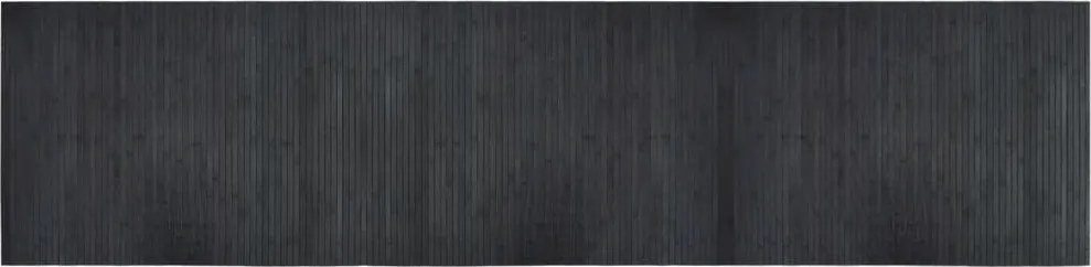 vidaXL Covor dreptunghiular, gri, 70x300 cm, bambus