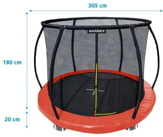 Trambulină cu plasă MARIMEX Premium, 305 cm