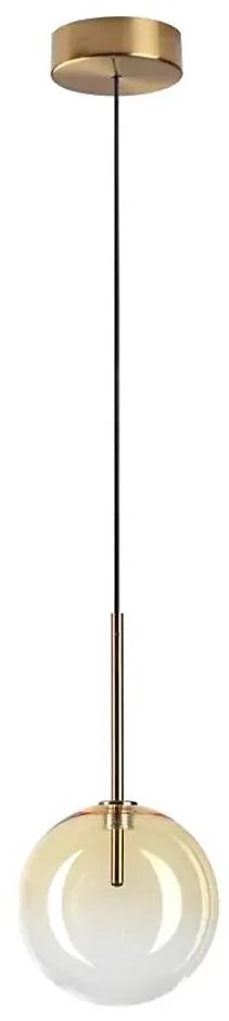 Lustră LED pe cablu Ideal Lux EQUINOXE 1xG4/2W/230V d. 15 cm alamă/fumuriu