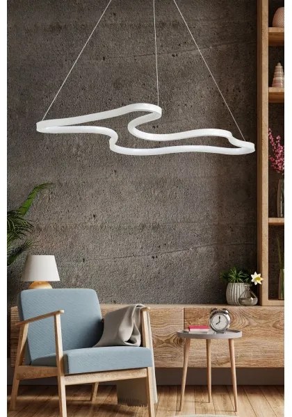 Lustră LED ARTISAN suspendată pe cablu 36W/230V 6500K alb