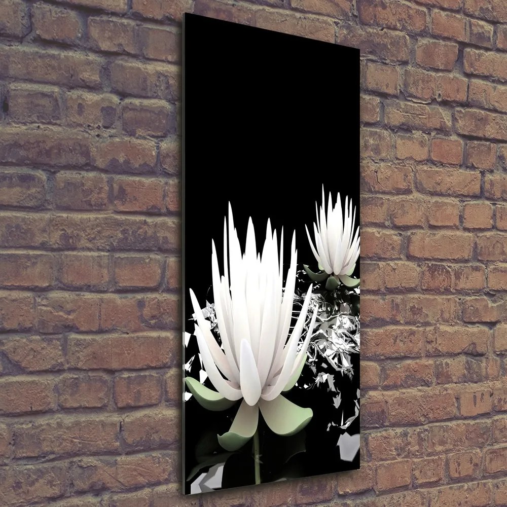 Tablou sticlă acrilică Floare de lotus