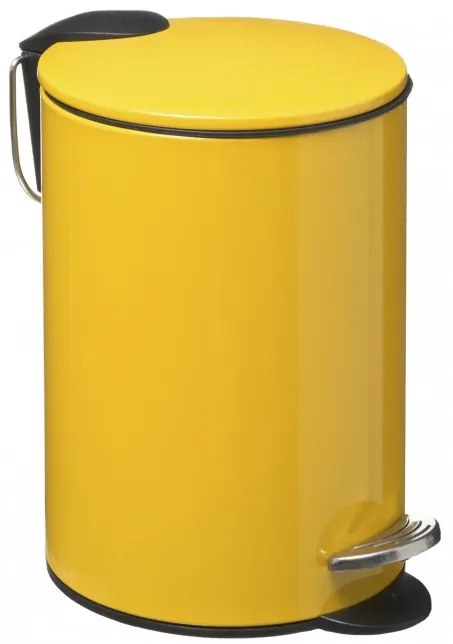 Cos gunoi Jaune, galben, metalic, 3 litri, 17 x 25 cm
