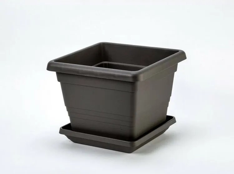 Plastia Ghiveci pentru flori Lotos 60 x 60,antracit