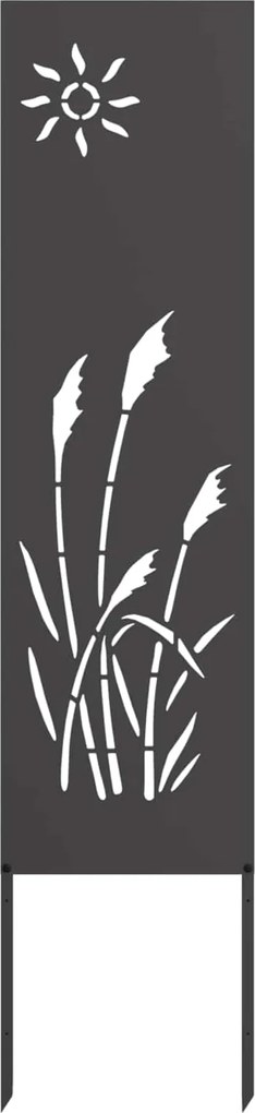 vidaXL Ecran de intimitate pentru grădină Traforaj Negru 32 x 140 cm