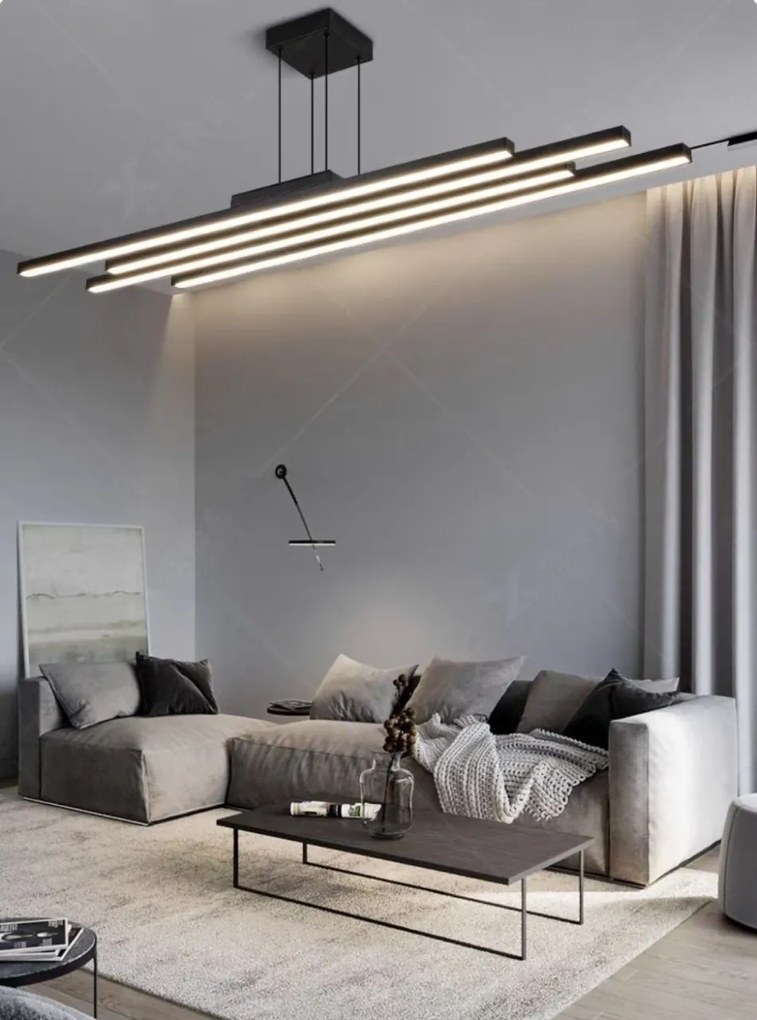 Lustra LED G4038 – 74W, cu telecomanda, ~6.600 lumeni, 3 temperaturi de culoare