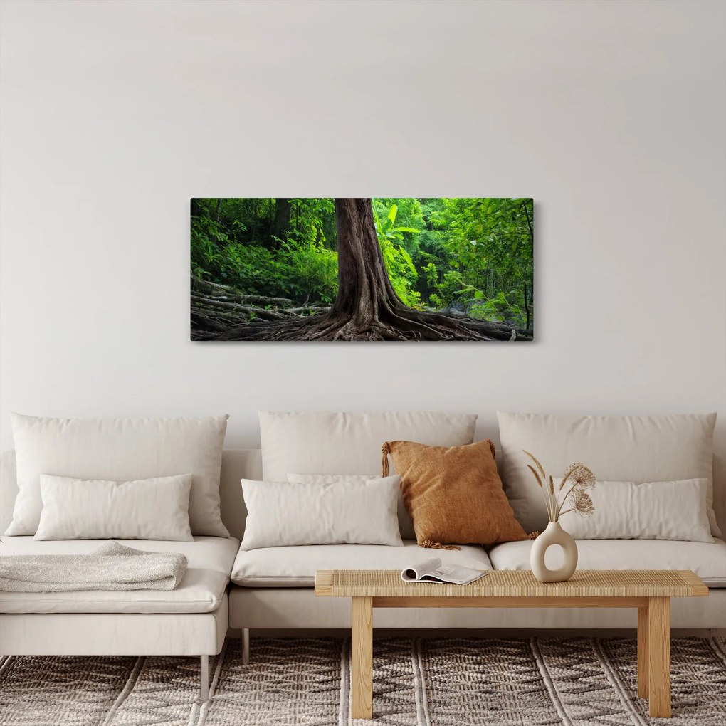 Tablou - Copac bătrîn cu rădăcini (120x50 cm)