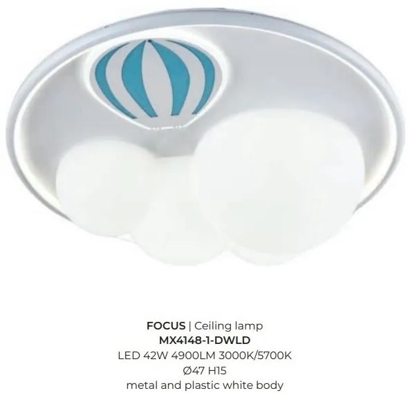 Plafoniera LED camera copii FOCUS