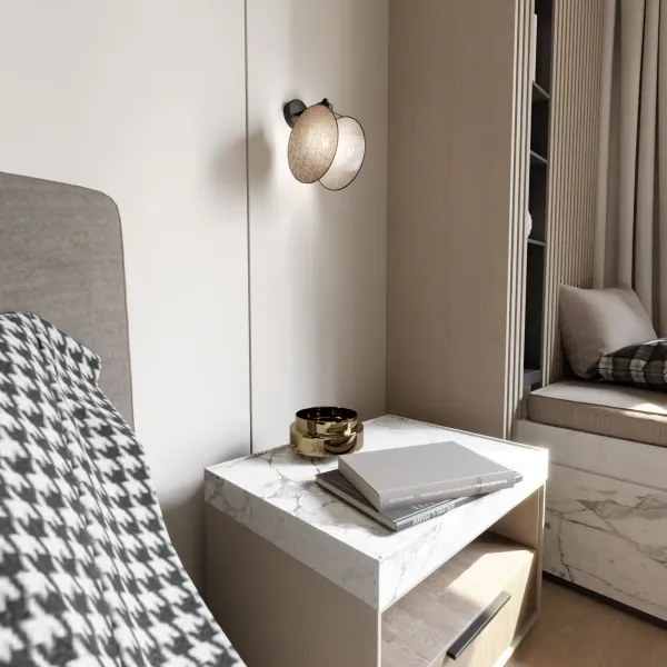 Lampă de perete MOTIF 1xE27/15W/230V bej