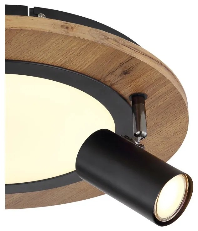 Plafoniera LED cu 3 spoturi directionabile design industrial Kassu 40cm