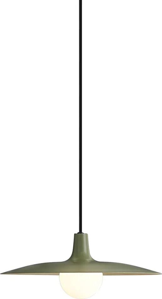 Lampă suspendată retro verde pentru sistem de șină monofazat - Slimline Panzi