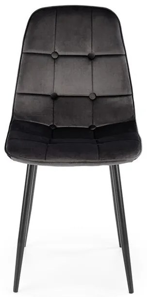 Set 6 scaune K417 velvet negru