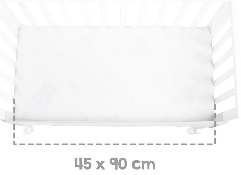 Pătuț alb 90x45 cm – Roba