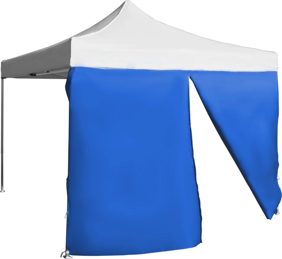 Perete lateral  4,5m cu ușă - hexagonal, Albastru