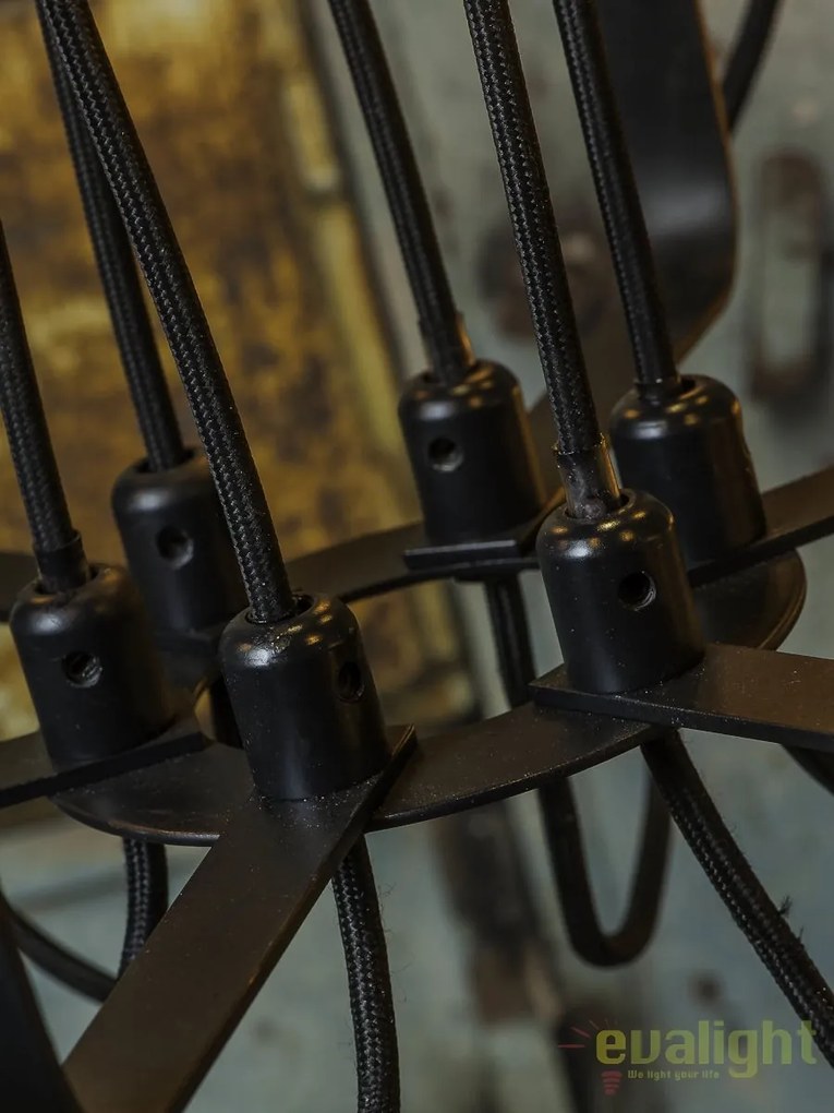 Candelabru design industrial cu 6 brate SEATTLE SEATTLE/H/B