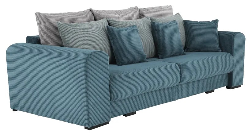 Canapea foarte spatioasa, albastru, mentol, gri deschis, GILEN BIG SOFA