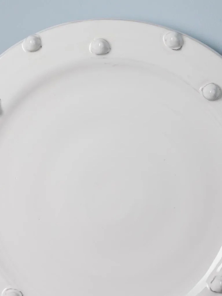 Farfurie alba din ceramica, D24.5cm Dante