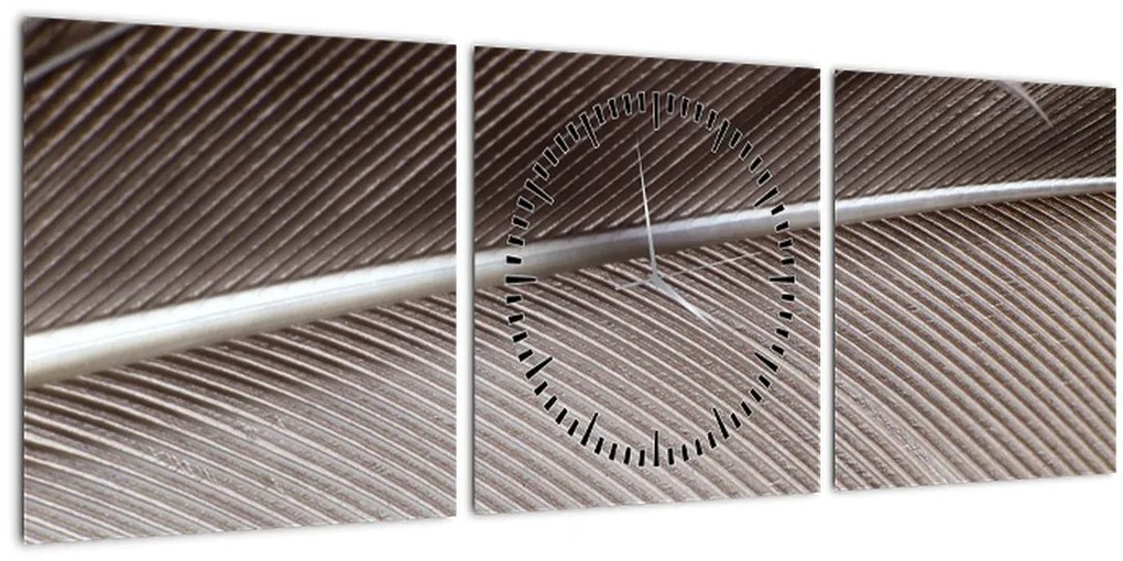 Tablou cu fibre abstacte (cu ceas) (90x30 cm)