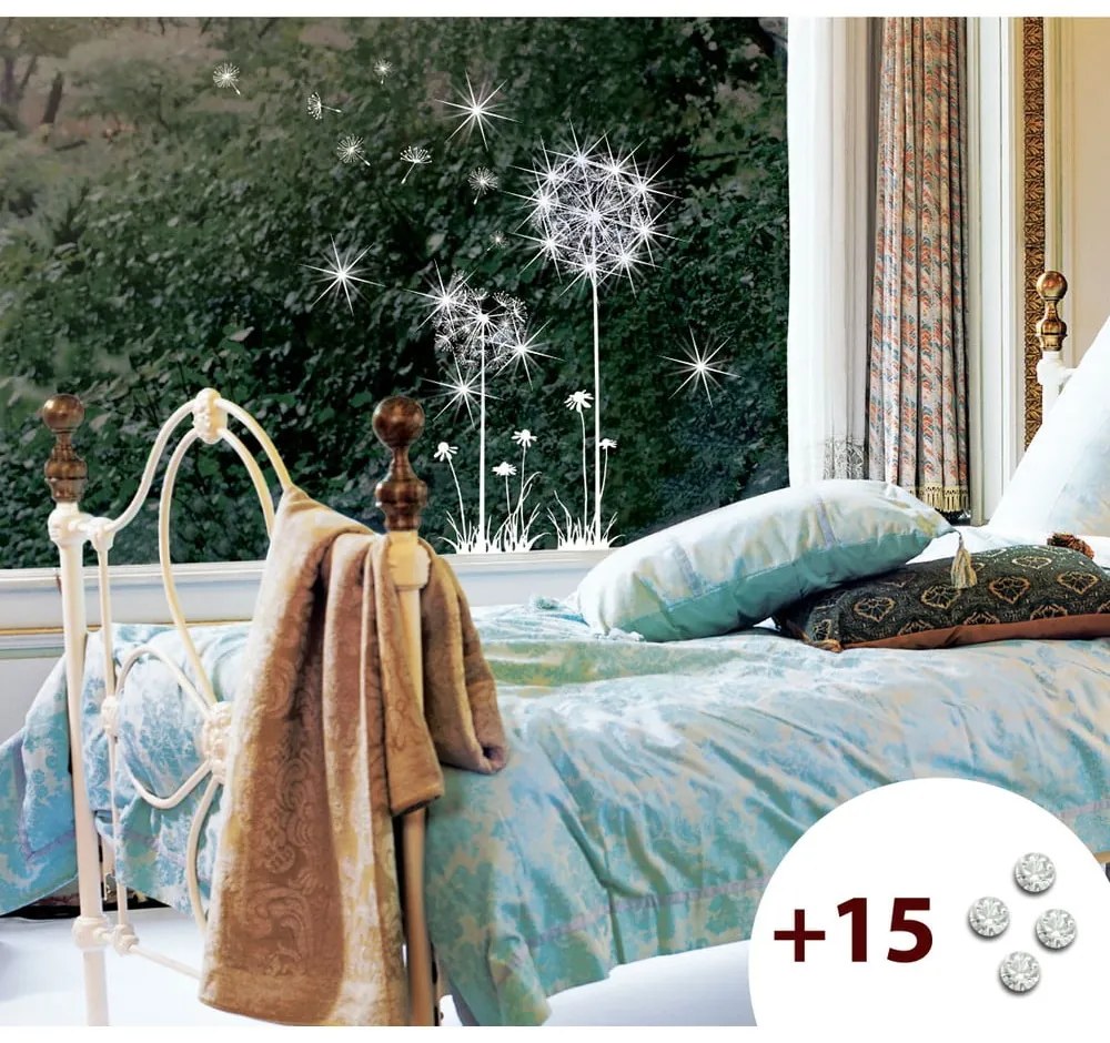 Set autocolante și 15 cristale Swarovski Ambiance Dandelion Flowers