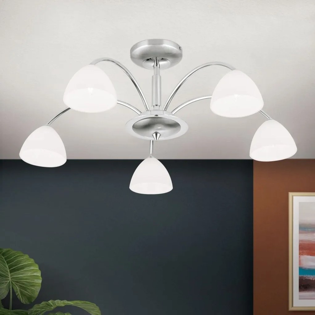 Lustra aplicata 5 brate elegant design modern OPALDESIGN, satin