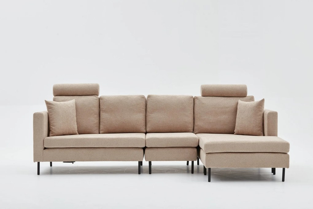 Canapea de colț Nova - Beige, Black