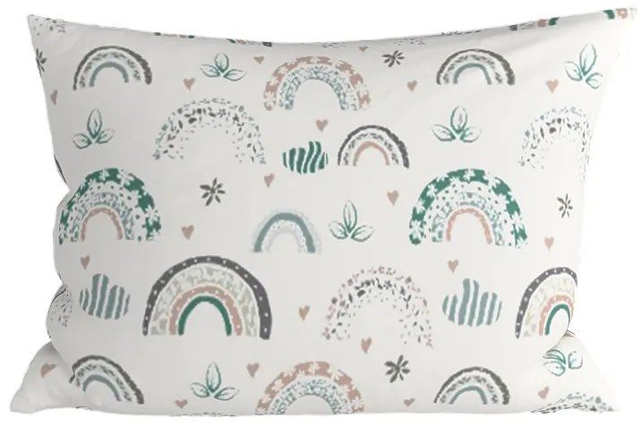 Set de 2 huse decorative pentru perna RAINUBI 40x60 cm, alba