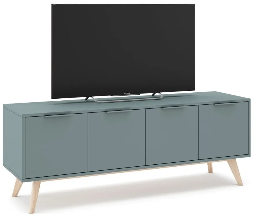 Comodă TV verde/gri 140x53 cm Pisco – Marckeric