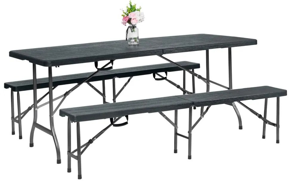 Set mobilier de grădină Ubicado (negru) (pentru 4 persoane). 1116533
