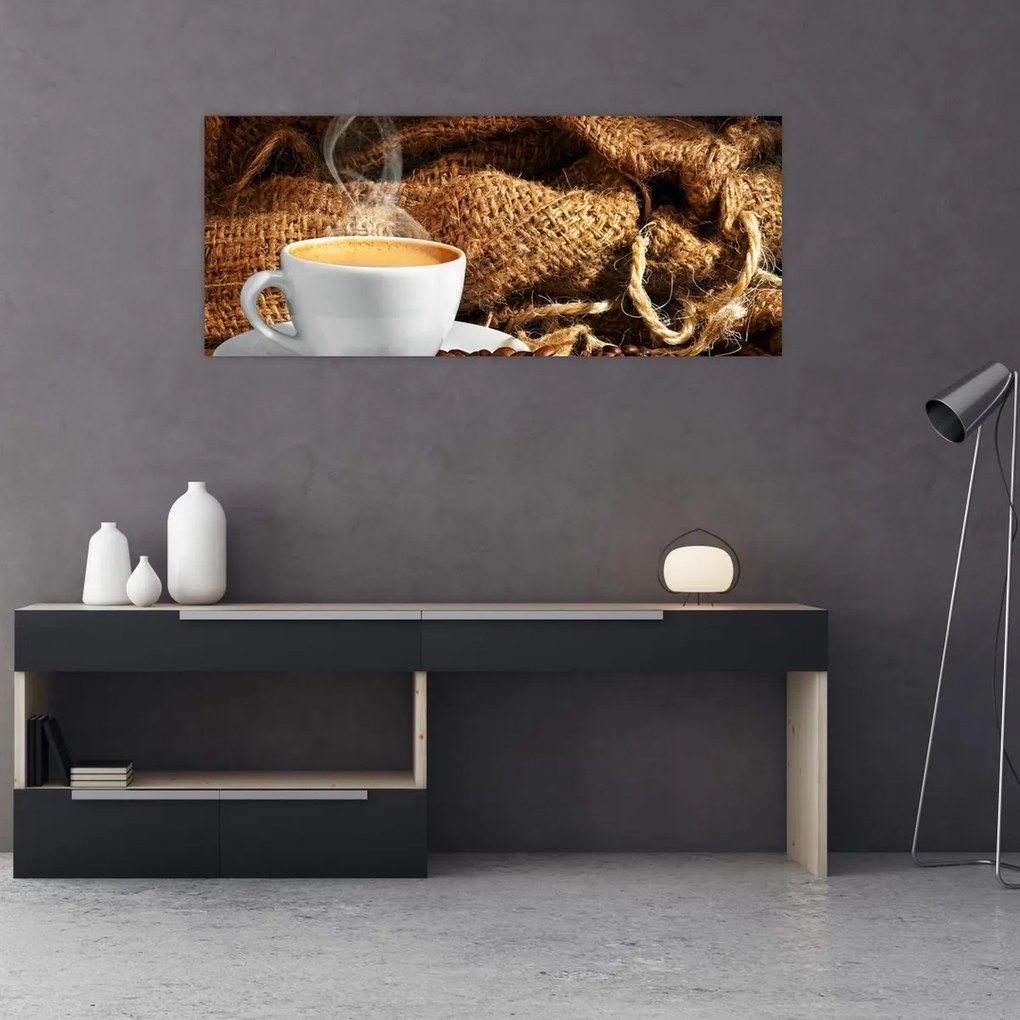Tablou - O ceașcă de cafea (120x50 cm)