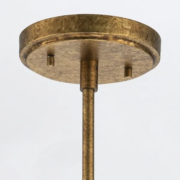 Elstead KRISTY-MP-DG-OPAL - Pendul pe tijă KRISTY, 1xE27/40W/230V, Ø 15,2 cm, finisaj cupru