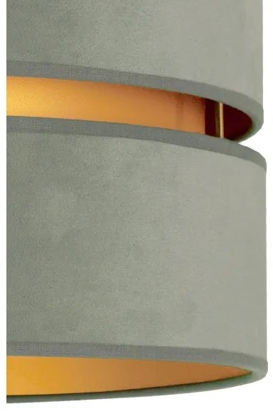 Plafonieră Duolla DUO 1xE27/15W/230V d. 40 cm verde deschis/auriu