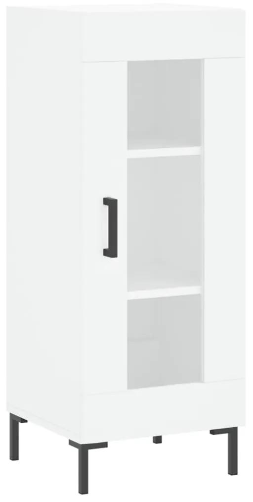 828796 vidaXL Servantă, alb, 34,5x34x90 cm, lemn compozit